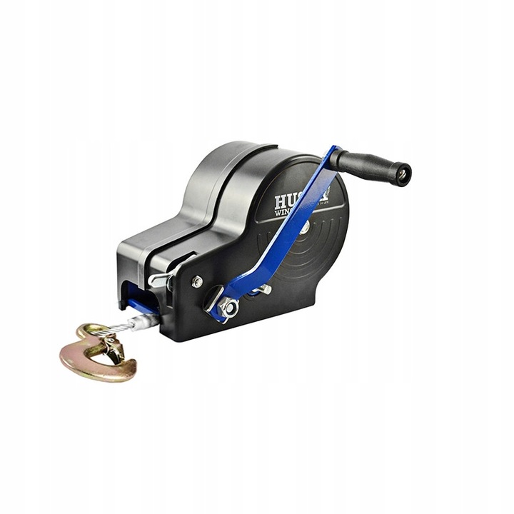 Winch manual HUSAR, 2500lbs, 10m, 5mm, 5.5kg, pentru ATV Buggy