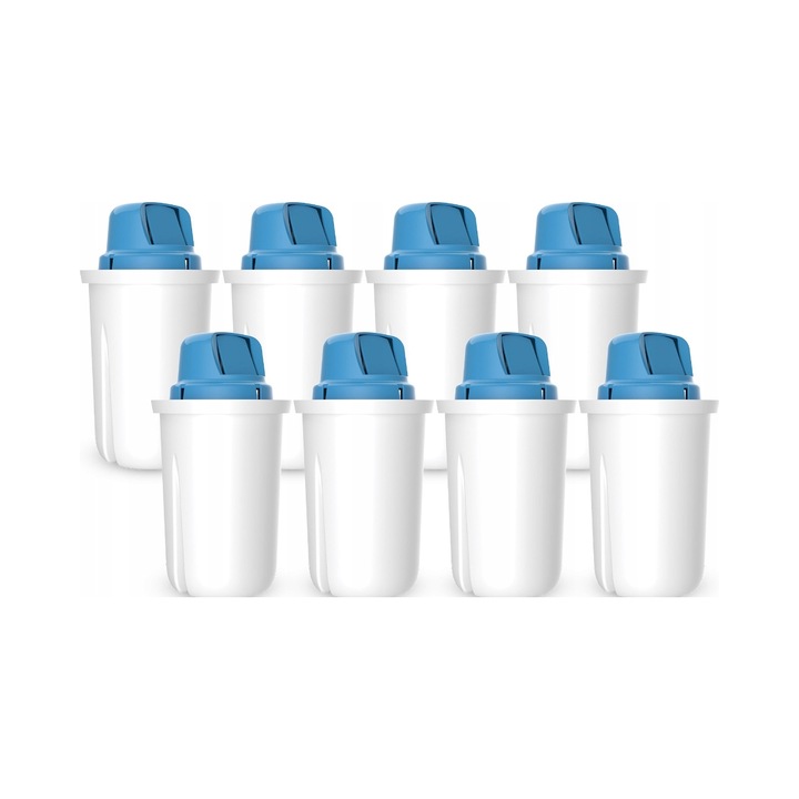 Set 8 filtre Mg+ Classic pentru carafa Dafi, filtrare apa, eliminare metale grele, imbogatire cu magneziu