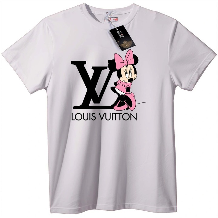 Minnie Mouse Louis Vuitton feher polo, Fehér