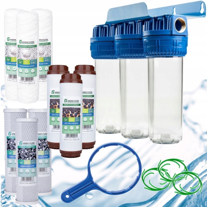 Filtru apa 3 trepte Green Filter, corp 3/4