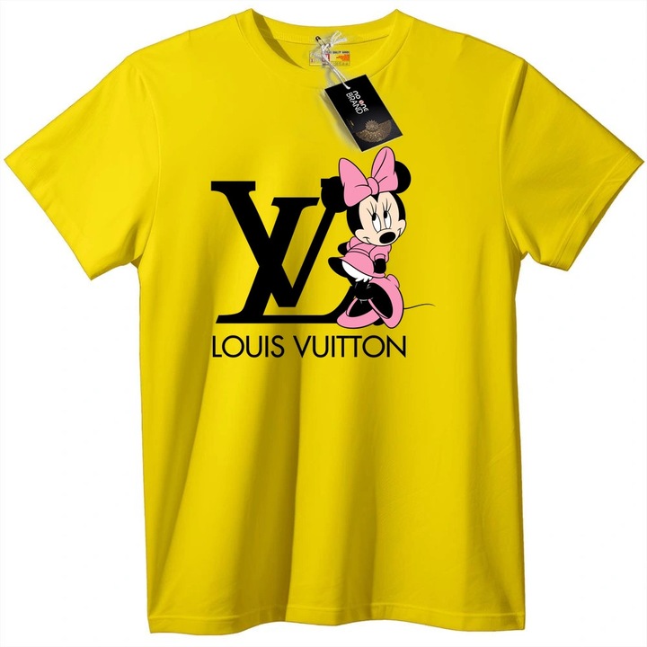 Tricou cu Minnie Mouse de la Louis Vuitton, Galben