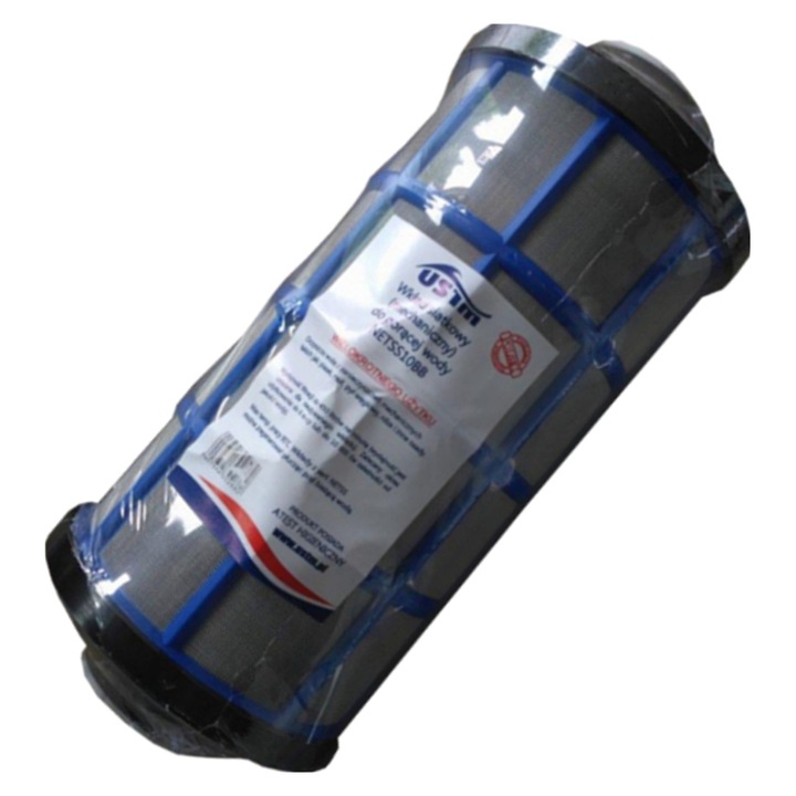 Vízszűrő hálós patron Big Blue NETSS10BB, 10", 4.5", 150 mikron szűrés, 450 L/perc, újrafelhasználható