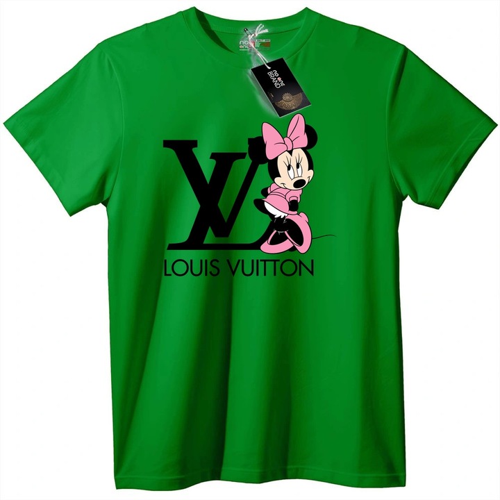 Tricou Minnie Mouse Louis Vuitton Albastru, Verde