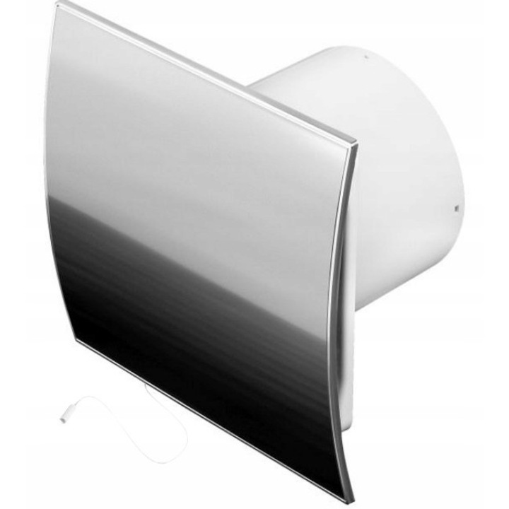 Ventilator de baie, Awenta, model WEI125W, inox, 18W, 175 m3/h, cu intrerupator snur