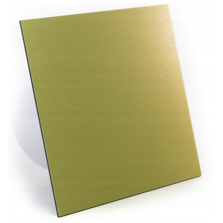 Ventilator de baie airRoxy dRim 125, montaj pe perete/sufit, 140 m3/h, 36dB, aurii, 175x175mm