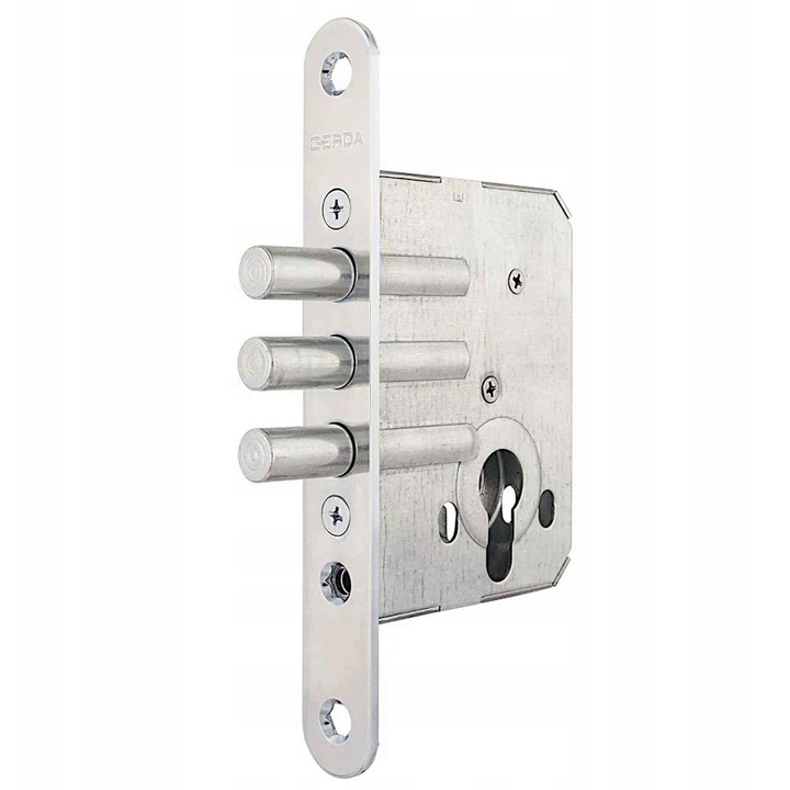 Zavor Gerda ZW500, 3 bolturi din otel, 12mm, clasa de securitate 7, pentru usi exterioare