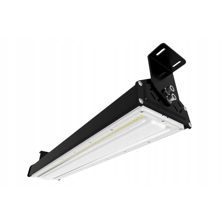 Lampa high bay LED 100W 4000K, 10000 lm, IP65, 545x118x78mm, set de suspendare inclus