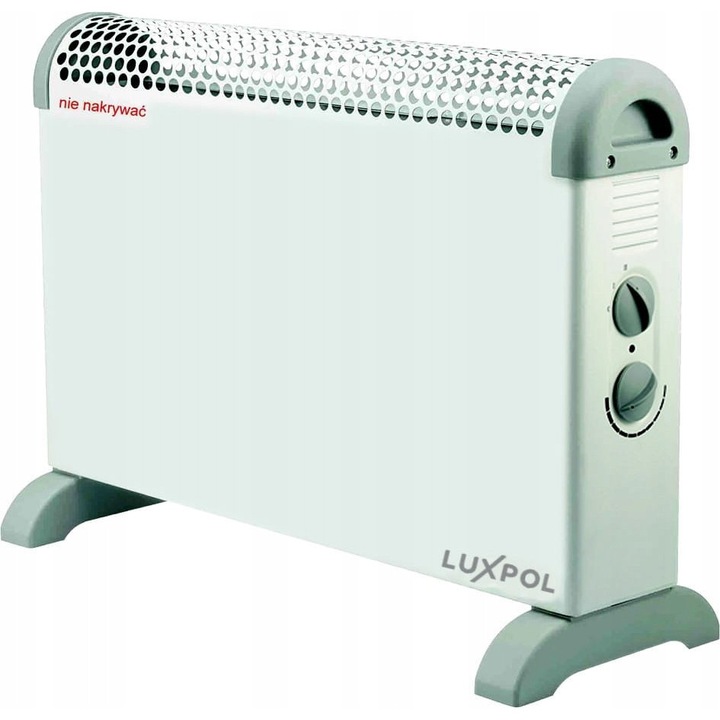 Convector electric Luxpol CH-11, 1800 W, 900 W, 635x145x385mm, alb