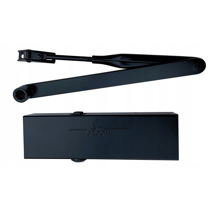 Amortizor de usa Dormakaba Groom GR200 cu brat, negru