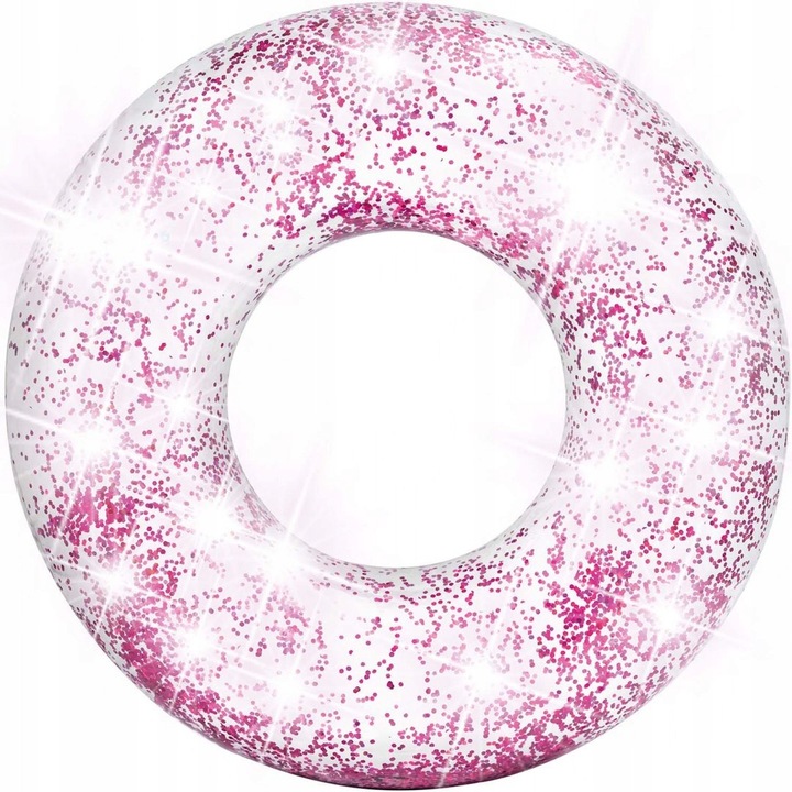 Rózsaszín úszógumi, Intex, 20x6.35x22.86cm, gyerekeknek és felnőtteknek