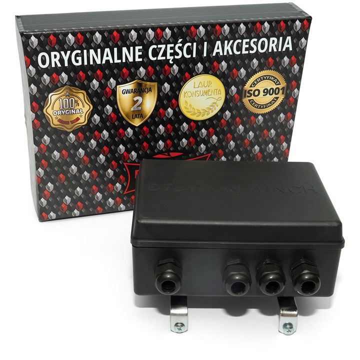 Кутия за реле Dragon Winch, 170x190x80mm, монтаж на или до лебедката, ISO 9001 сертифицирана