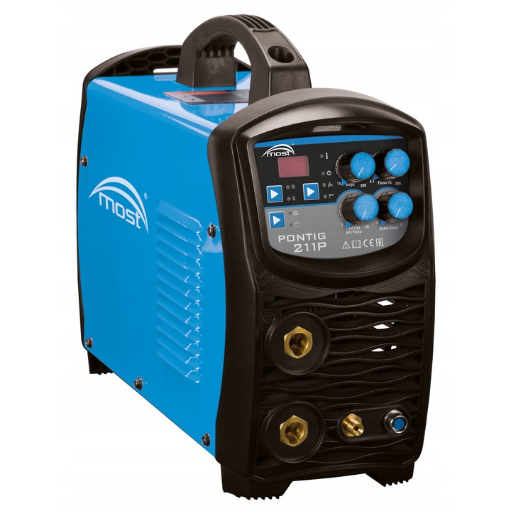 Aparat de sudura Most TIG/MMA PONTIG 211P, 230V, DC, 2.0-4.0mm, 1.6-2.4mm