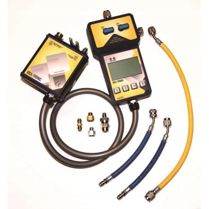 Dispozitiv diagnosticare si incarcare HVAC, IdeaTronic, compact, 1,2 kg, galben/negru