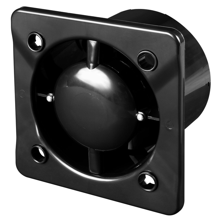 Awenta Silent System+ fali/mennyezeti ventilátor, 100mm, fekete színű