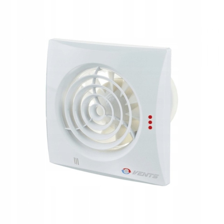 Ventilator axial Vents 150 Quiet Standard, alb, 220-315 m/h, 17-19 W, dimensiuni 147,5x214x190mm