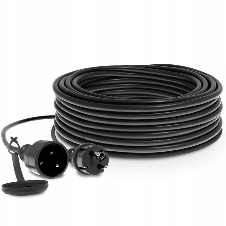Prelungitor F.H. ANA 40m, 230V, 10A, negru, cu protectie