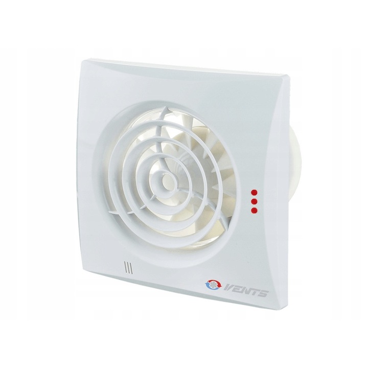 Ventilator de baie Vents Quiet 150TP, 150 mm, cu senzor de miscare, timer, alb
