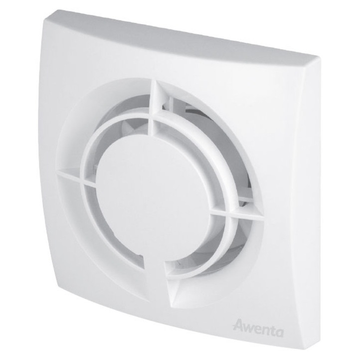 Ventilátor Awenta fi125mm, 13W, 155m3/h, 40db, 125x150x170mm, rövid gallér