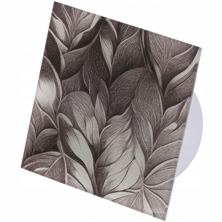 Ventilator de baie cu panou din sticla F.H. ANA FH41, 100mm, 110m3/h, 15W, alb