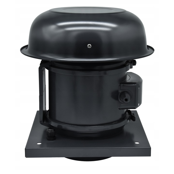 Ventilator de acoperis airRoxy aRoof 01-146, extractor, O150 mm, debit 420 m3/h, motor asincron 55 W 220-230 V, IP X4, Negru, 1 buc.