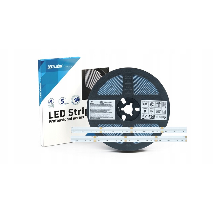Banda LED multicolora RGBCW, LED Labs, 16W, 5m, IP20