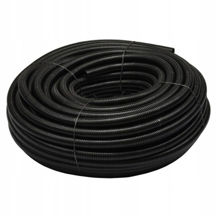 Tub flexibil tehnic Peszel PE-M 20mm, 25m, Neagra, AKS Zielonka