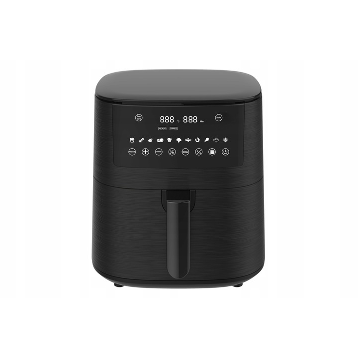 Frytkownica beztluszczowa Zelmer ZAF 8650, 2000W, 6,5L, neagra, cu functie de incalzire