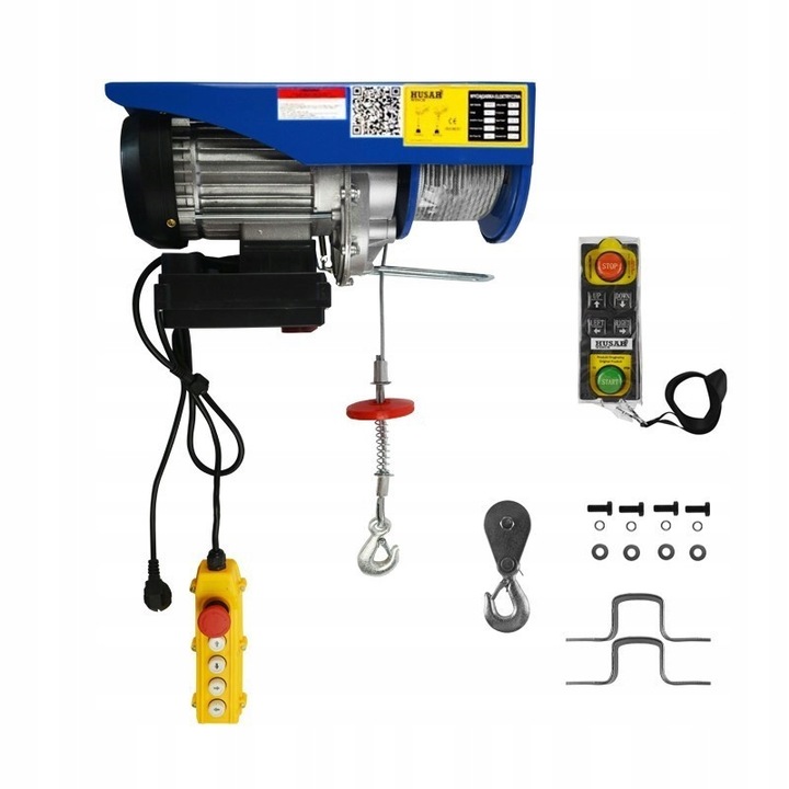 Elektromos csörlő, Husar, BST P 300/600 modell, 1500W, 18m, IP54, 230V
