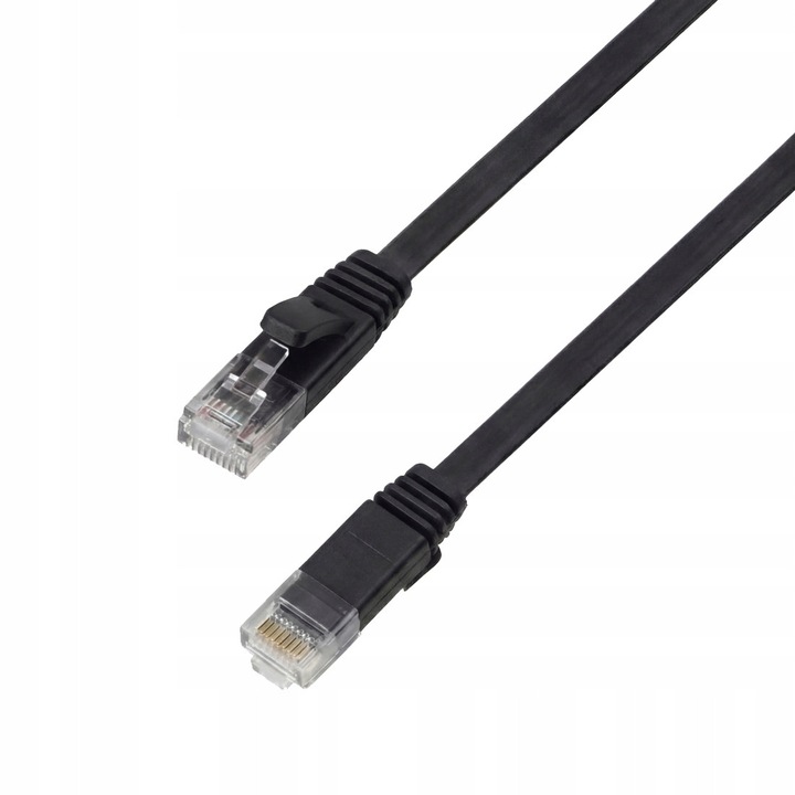Cablu CAT 6A, Spacetronik, 30M, U/UTP, negru
