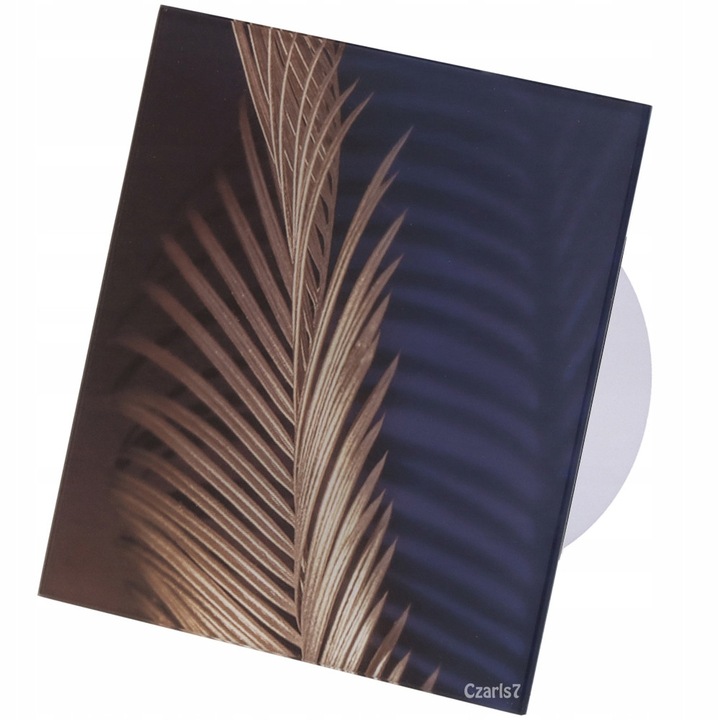 Ventilator de baie cu panou din sticla F.H. ANA FH28, 100mm, 110m3/h, 15W, alb