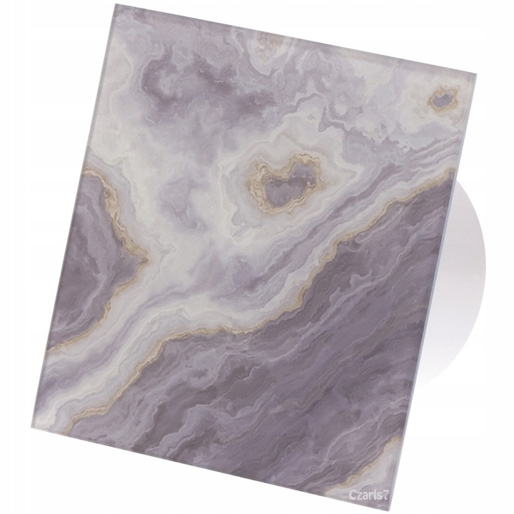 Ventilator de baie cu panou din sticla F.H. ANA FH33, 100mm, 110m3/h, 15W, IPX4