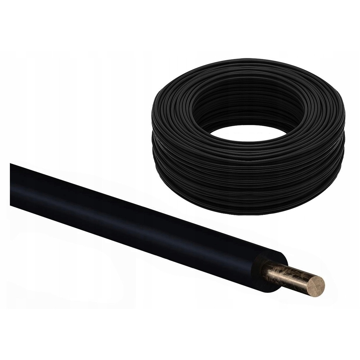 Cabluri electrice DY 1x2,5mm2, 10m, 450/750V, negru - eMAG.ro