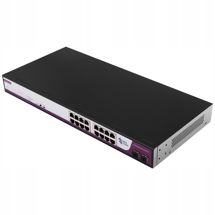 Switch KVM Spacetronik 16 porturi RJ45 2.5G, port SFP 10G