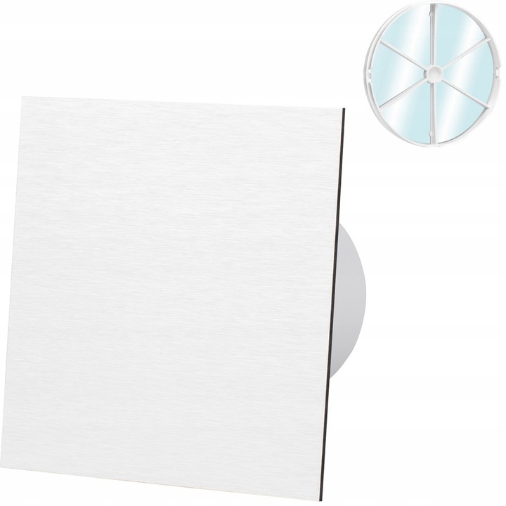 Ventilator de perete, F.H. ANA, cu senzor de umiditate, aluminiu, 100mm