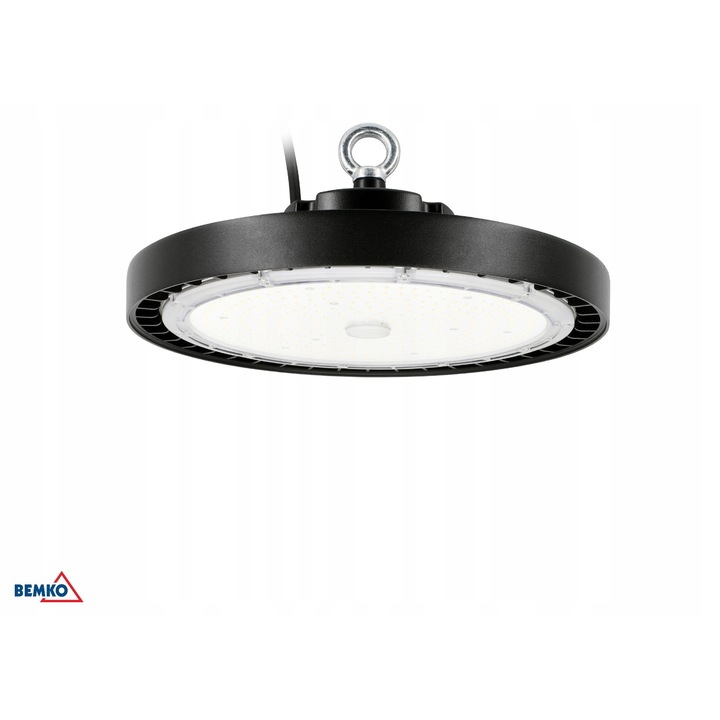 Lampa industriala LED Bemko Voyager 3, 200W, 4000K, negru, 31x14.8cm, IP65