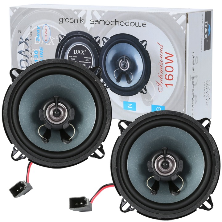 Set difuzoare SOLING ZGD-130, 130mm, 2 cai, rosu, 12-60W, pentru Renault si Dacia