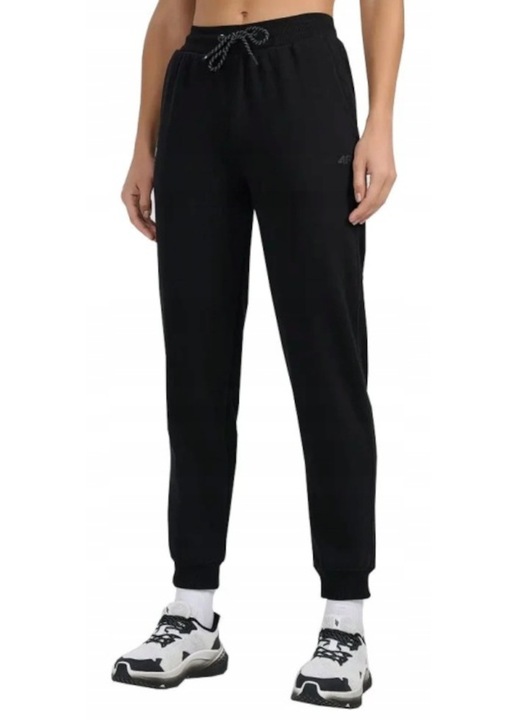 Pantaloni dama 4FWMM00TTROF1659-20S, 4F, Bumbac/Poliester, Negru, S INTL