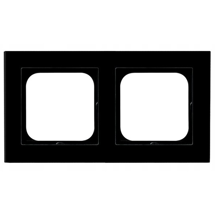 Rama dubla Ospel Sonata, sticla neagra, 155x84x9,7mm