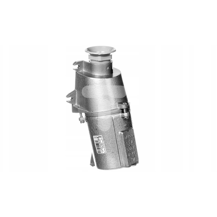 Priza fixa industriala metalica Tarel TEKGUC8TUSVL, 63 A, 3P+Z, 500 V, IP44, plata, metalic