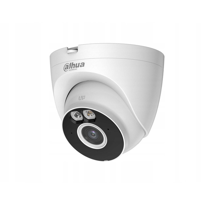 Camera de supraveghere Wi-Fi DAHUA T5A-PV, 5MP, Smart Dual Light, activare prin miscare, alba