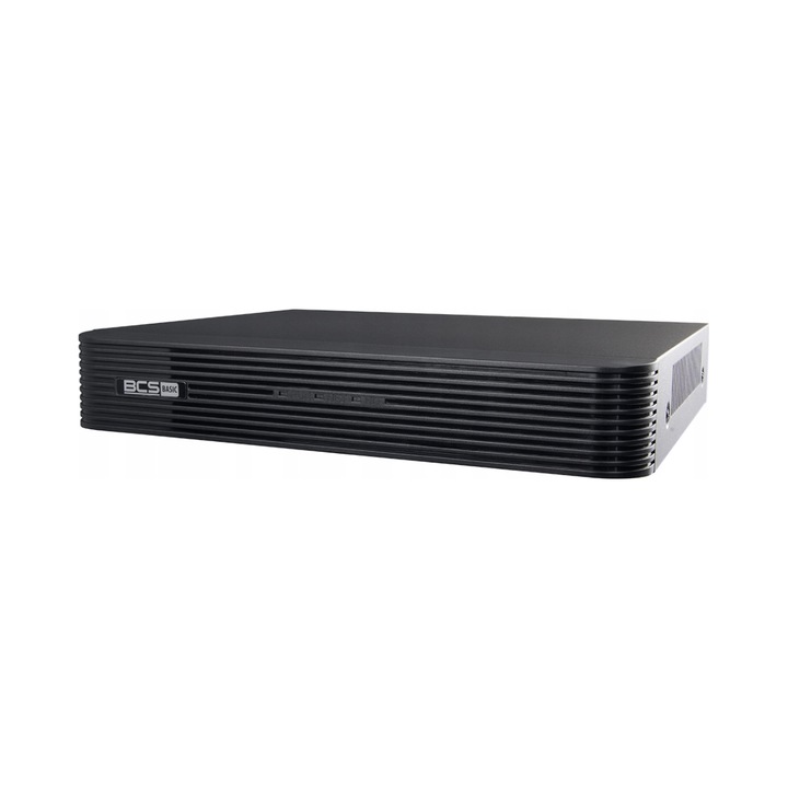8 csatornás BCS rögzítő, 5Mpx, 1 HDD slot, H.265 tömörítés, 260x243x46mm