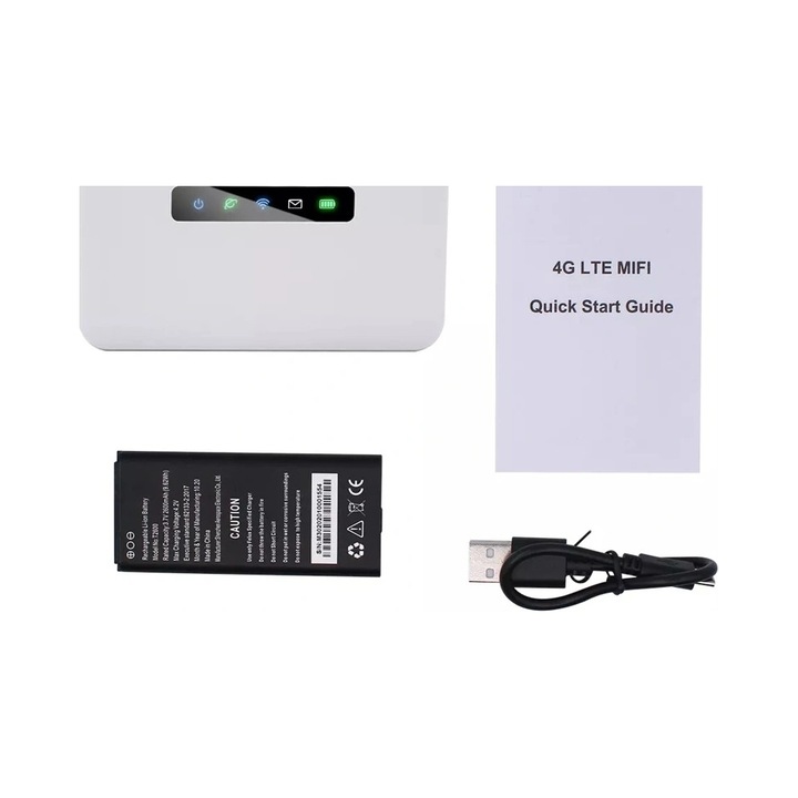 Router WiFi LTE 4G mini, 150 Mb/s, 1 port LAN, acumulator, 60x18.5x105mm