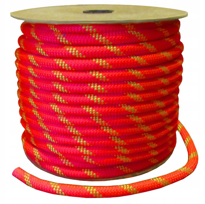 Плетено полипропилено въже 16мм, 20м, синьо на точки