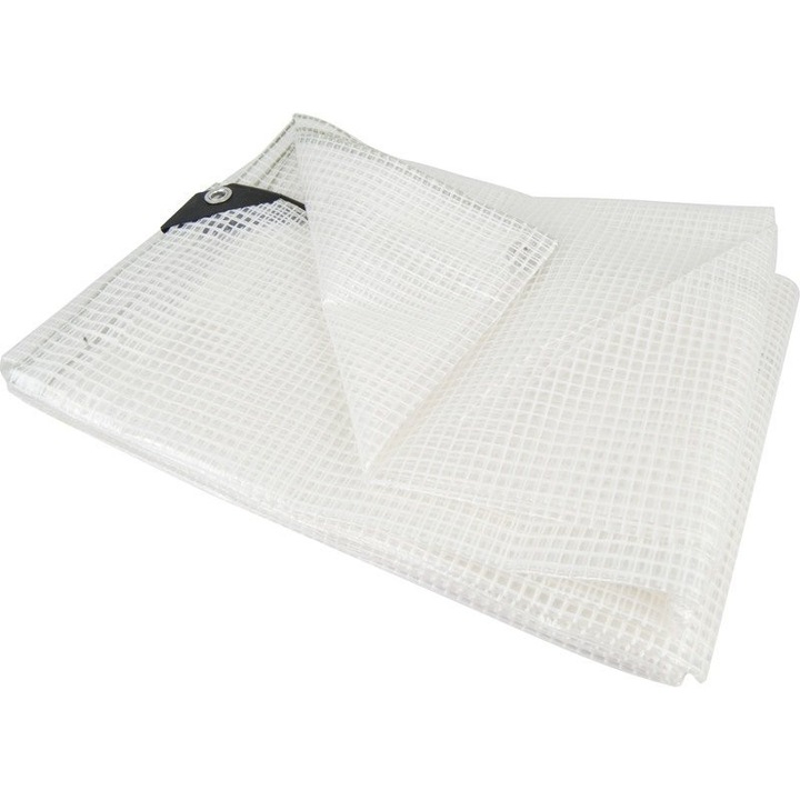 Prelata, Stapo 6x8m, transparenta, rezistenta, cu ochiuri de prindere, impermeabila
