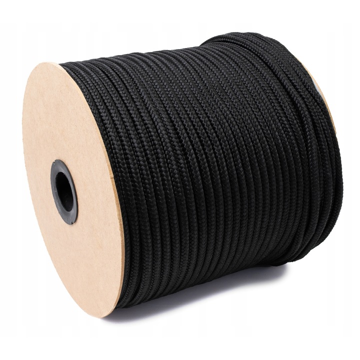 Полипропиленово въже 10 мм, 40 м, UV устойчиво, черно