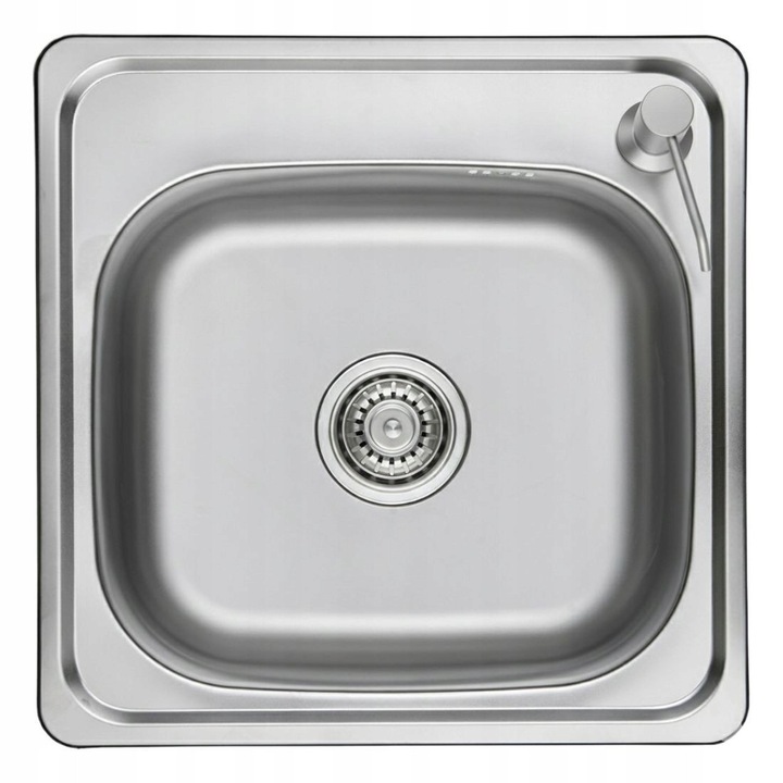 Chiuveta bucatarie, Kuchinox, 47,5x47,5cm, set cu dozator, inox, compact