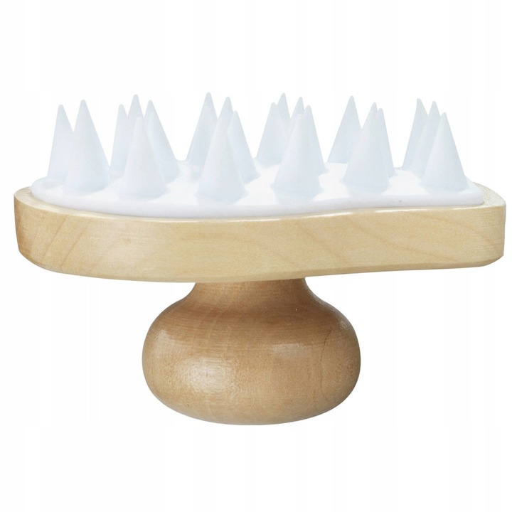 Масажна четка 2в1, Maximex, за релакс, цвят кафяв, 8x9.8x6.5см