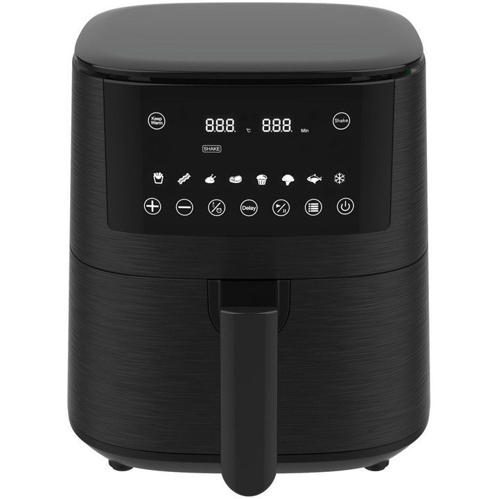 Frytkownica beztluszczowa, Kernau, KSAF 414 EB, 1400W, 4,2L, neagra, 7 programe