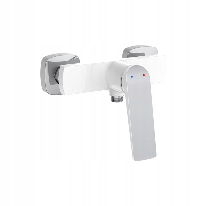 Milo zuhanycsaptelep, DECO modell, fehér, 14.9cm, 2 lyuk, áramláskorlátozóval