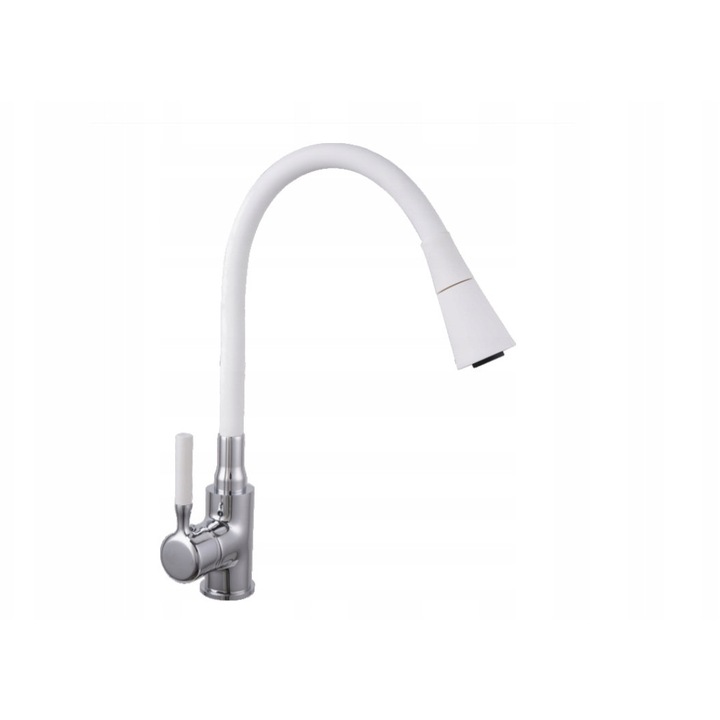 Liveno Laguna mosogató csaptelep, rugalmas, alba, álló szerelés, modern design